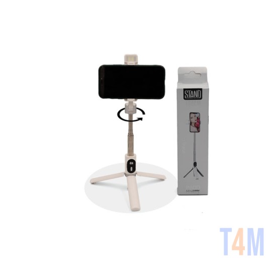 Selfie Stick Sem Fio P60d com Suporte e Luz LED Branca